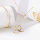 Vergoldetes Edelstahlcollier mit Herz-Anhänger