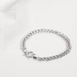 Armband aus recyceltem Silber mit Gourmetgliedern