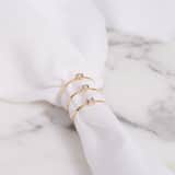 14 karaat gouden ring solitair in rand diamant (0,025ct)