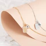 Guess Edelstahlarmband CRYSTAL TAG