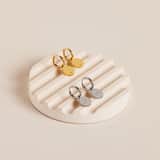 Stainless steel oorbellen met I am enough