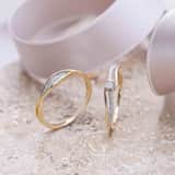 Ring, 585 Gelbgold, mit Diamant