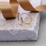 Ring, 585 Gelbgold, mit Diamant