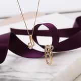 Ring, 585 Gelbgold, mit Diamant