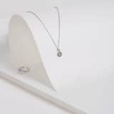 Zilveren ring disc sterrenbeeld