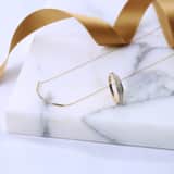 14 Karaat geelgouden ring met 75 diamanten 0,20CT
