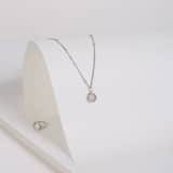 Kette & Anhänger aus 925 Silber, Edelstein Mondstein