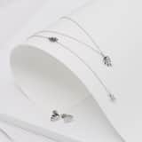 Zilveren ketting met hanger blad