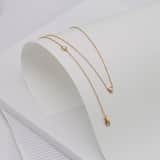 Zilveren goldplated parelarmband voor dames