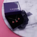 Kinder-Schmuckset, 925 Silber, roter Marienkäfer