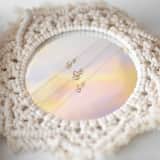 Armband, 585 Gold, mit Tropfen und Zirkonia