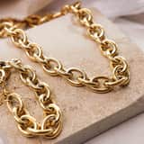 Armband, Edelstahl, vergoldet (750 Gold), Lya