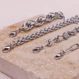 Gerecycleerd stainless steel armband anaulle