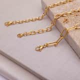 Armband, Edelstahl, vergoldet (750 Gold), Blanche