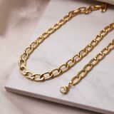 Armband, Edelstahl, vergoldet (750 Gold), Lourdes
