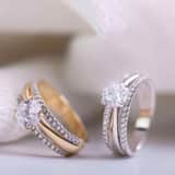 Zilveren ring met zirkonia