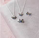Zilveren Disney Minnie ketting kristal