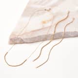 14 karaat gouden collier diamond cut voor dames