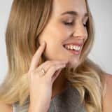 Ring, 585 Gelbgold, mit Zirkonia