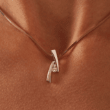 Silberkette mit Anhänger matt/glänzend mit Zirkonia