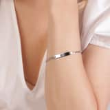 Plattenarmband aus 925 Silber 19 cm