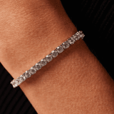 Zilveren tennisarmband met zirkonia