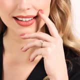 14 Karaat bicolor gouden ring met zirkonia