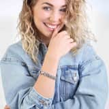 Armband, 925 Silber, Königsglied