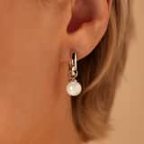 Ohrringe, 925 Silber, mit Perle