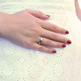 Stainless steel goldplated liefdesring Praag met zirkonia voor dames