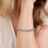Zilveren armband vlecht dames
