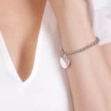 Armband, 925 Silber, mit Herz-Anhänger