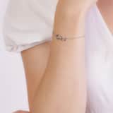 Zilveren armband infinity