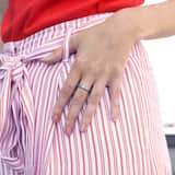 Gerecycled stainless steel dames ring