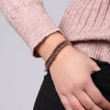 Stainless steel armband schakel roseplated
