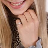Kinderring aus 925 Silber mit Zirkonia
