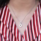 Zilveren ashanger infinity