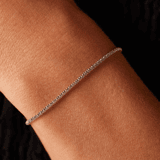 Gerecycleerd zilveren armband popcorn
