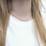 Gerecycled zilveren ketting voor dames
