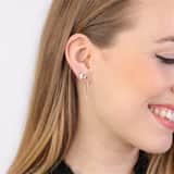 375 Gold Ohrringe mit Kristall