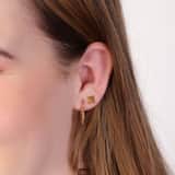 375 Gold Ohrringe mit Wirbel, oval