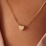 14 karaat gouden ketting met hanger hart voor dames