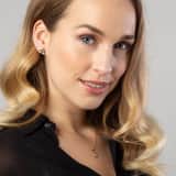 14 karaat gouden bicolor oorknoppen zirkonia voor dames