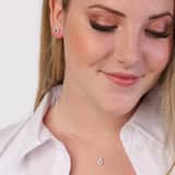 Zilveren set met sapphire zirkonia