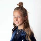 Silberne Kinderhalskette Stern mit hellrosa Kristall