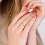 Ring aus 14 Karat 585 Gelbgold mit 13 Diamanten