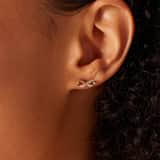 Ohrringe, 585 Gelbgold, Infinity mit 8 Diamanten