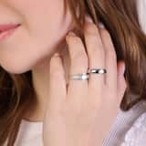 Ring, 925 Silber, mit Zirkonia