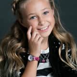 Little Miss Lovely Armbanduhr mit rosafarbenem PU-Armband