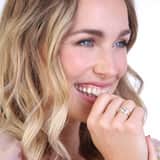 14 Karaat geelgouden ring met 56 diamanten 0,15ct